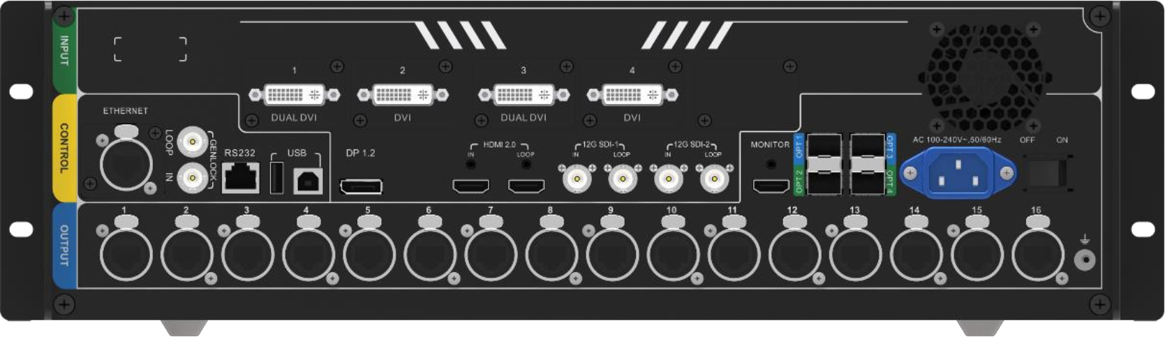 video processor VP10HD-J rear